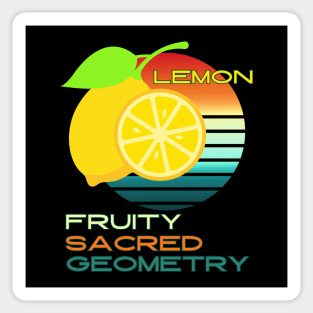 Lemon Fruity Sacred Geometry Sticker